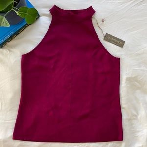 NWT! Eva Mendes Maroon Knitted Tank